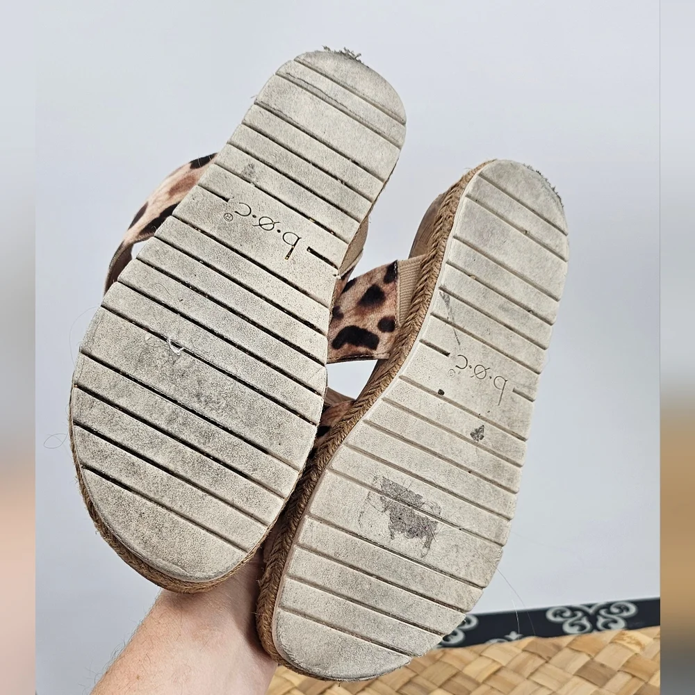 b.o.c. Women's Leopard Print Sandals - Picture 11 of 13